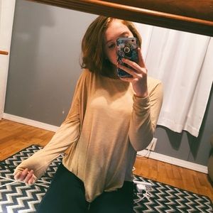 Yellow American Eagle T-shirt long sleeve soft